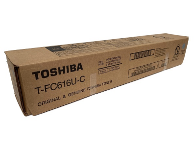 Toshiba TFC616UC Cyan Toner Cartridge | Genuine/OEM, New | Toner ...